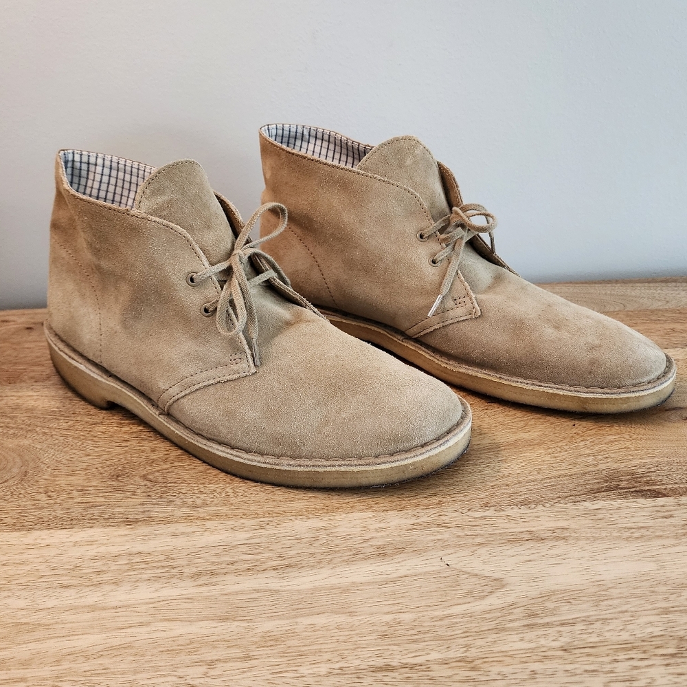 Clarks Originals Desert Boots Tan Suede 70529 Men's Size 11 Chukka